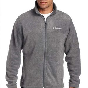 Columbia Dark Grey Steens Mountain Full Zip Fleece Jacket Men’s Size Medium